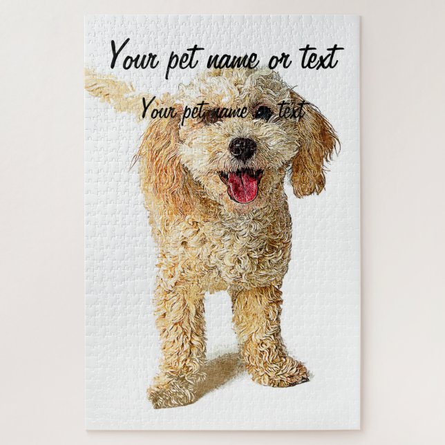 Super Cute Poodle Dog Jigsaw Puzzle (Vertical)