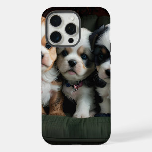 Super Cute Puppies on the Couch 2 iPhone 15 Pro Max Case
