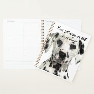 Super Cute, Puppy Dalmatian Dog Planner