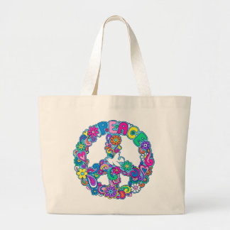 Super Cute Retro Peace Sign Tote