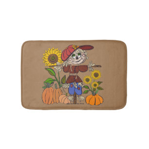 Super Cute Scarecrow Bath Mat