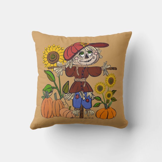 Super Cute Scarecrow Cushion (Back)