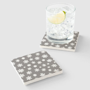Super Cute Snowflake Winter Stone Coaster