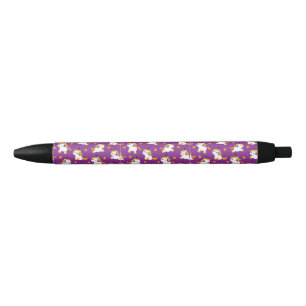 Super Cute Unicorns Black Ink Pen