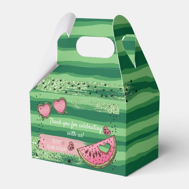 Super Cute Watermelon Party Favour Box (Front Side)