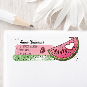 Super Cute Watermelon Return Address Label