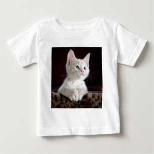 Super Cute White Kitten Baby T-Shirt