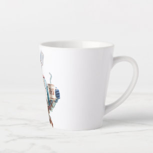 Super Dad: 3D Character Illustration of a BBQ-Lovi Latte Mug