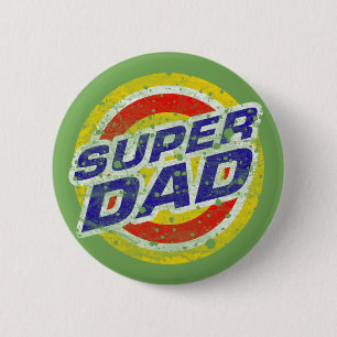 Super Dad 6 Cm Round Badge