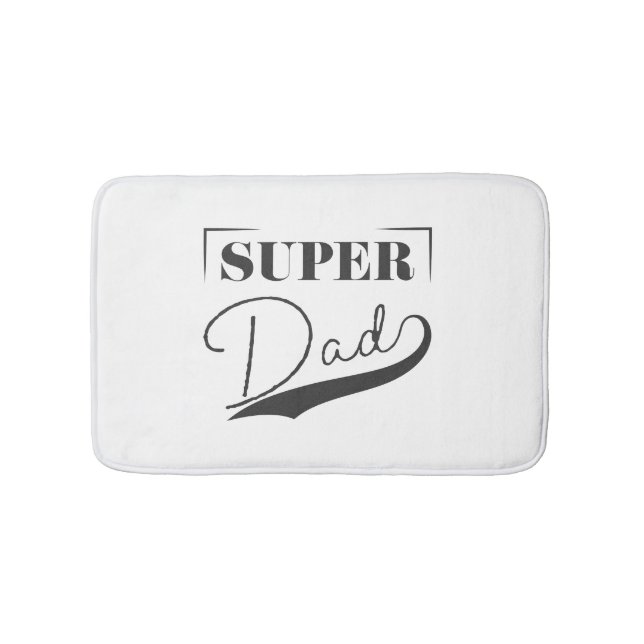 Super Dad Bath Mat (Front)