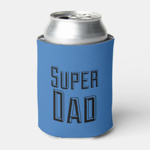 Super Dad Block Text Can Cooler