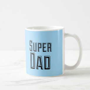 Super Dad Block Text Coffee Mug