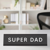 Super Dad Bold Black and White Office