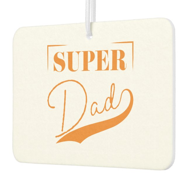 Super Dad Car Air Freshener (Left)
