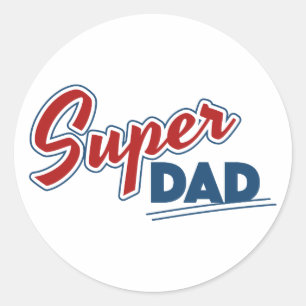 Super Dad Classic Round Sticker