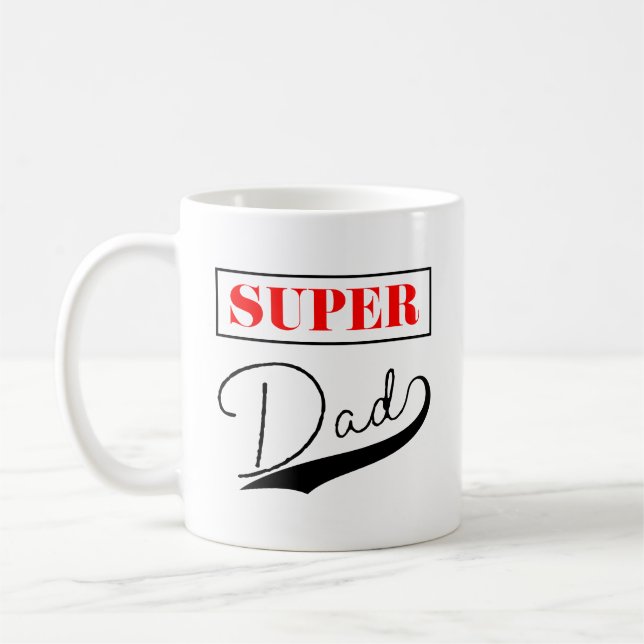 Super Dad Coffee Mug (Left)