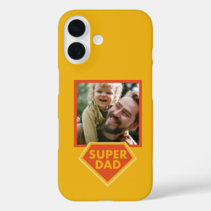 Super Dad custom photo gift iPhone 16 Case