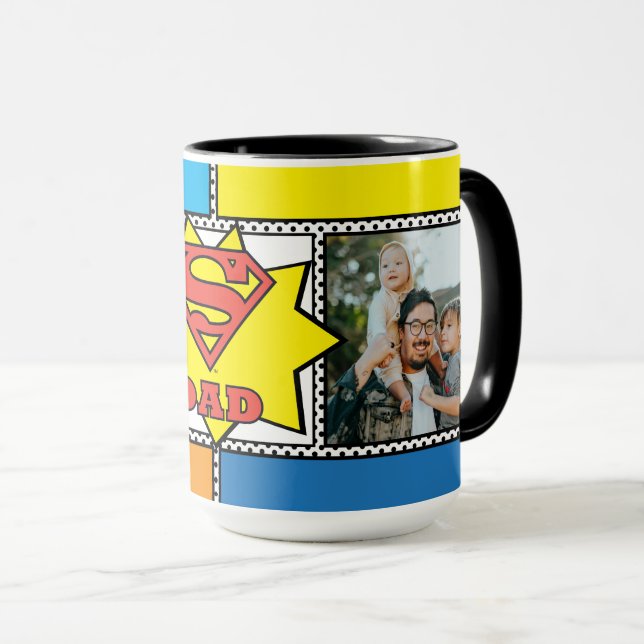 Super Dad Custom Photo Mug (Front Right)