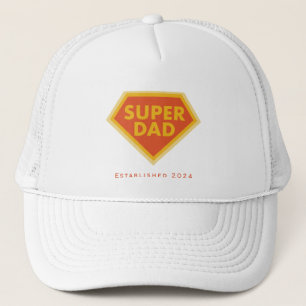 Super Dad custom year  Trucker Hat