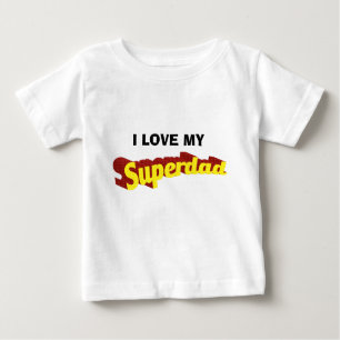 Super Dad dad is my superhero comic text Baby T-Shirt