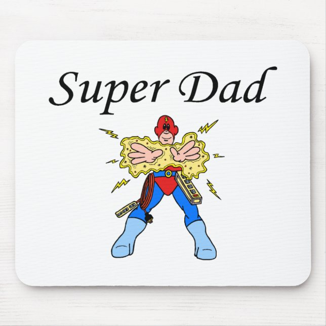 Super Dad (Electric) Mouse Pad (Front)