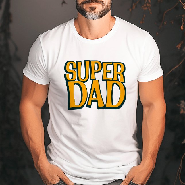 Super Dad | Father Bold Retro T-Shirt (Creator Uploaded)