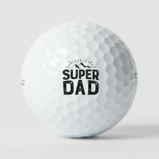 'Super Dad' Father's Day, Fun Birthday Gift Golf Balls