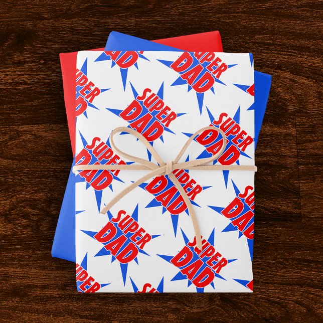 Super Dad Father's Day Gift Wrap (Creator Uploaded)