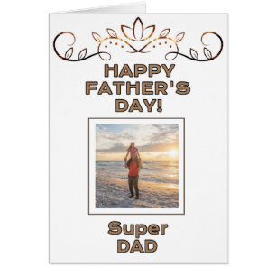 Super Dad Father's Day Photo Personalised
