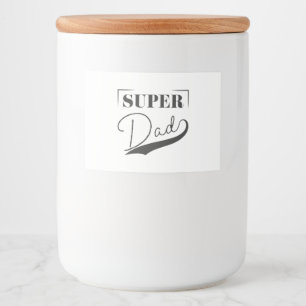 Super Dad Food Label