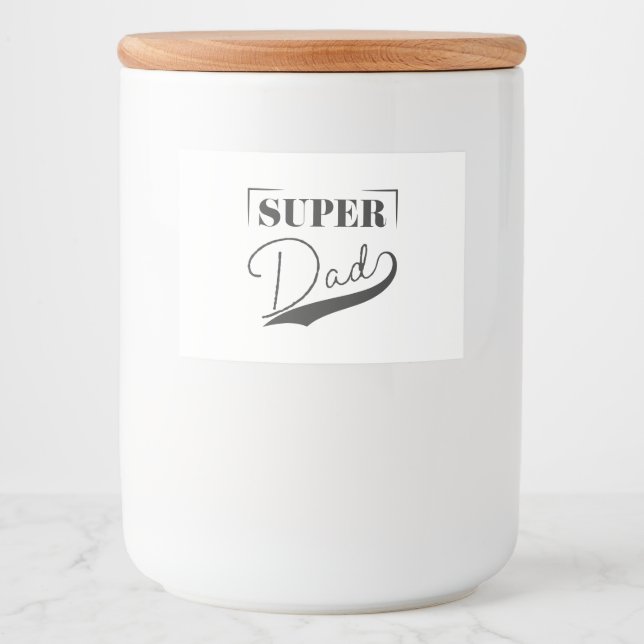 Super Dad Food Label (Front)