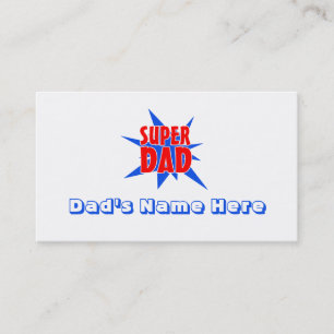 Super Dad Funny Father's Day Business Cards