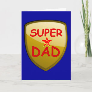 Super Dad Gold Shield Card