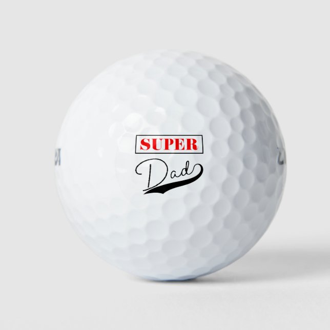 Super Dad  Golf Balls (Front)