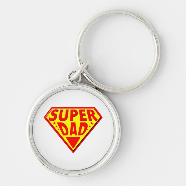 Super Dad - Happy Fathers Day Key Ring (Front)