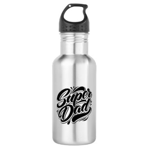 Super Dad Hero Typography Design-67888 532 Ml Water Bottle