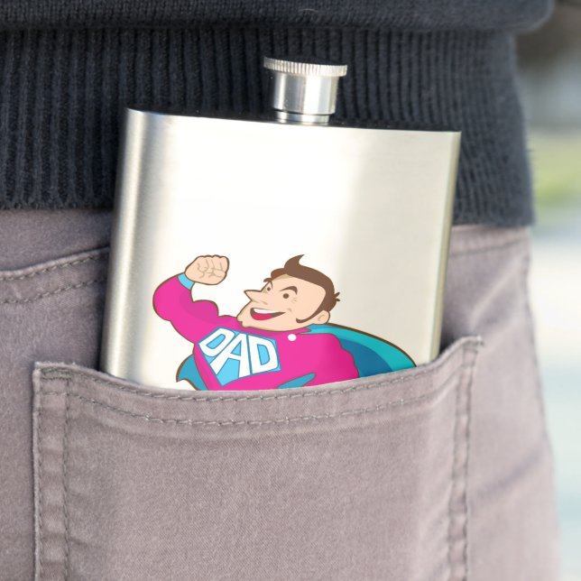 SUPER DAD HIP FLASK (In Situ)
