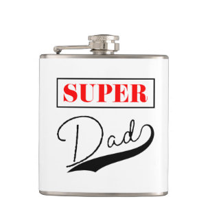 Super Dad Hip Flask