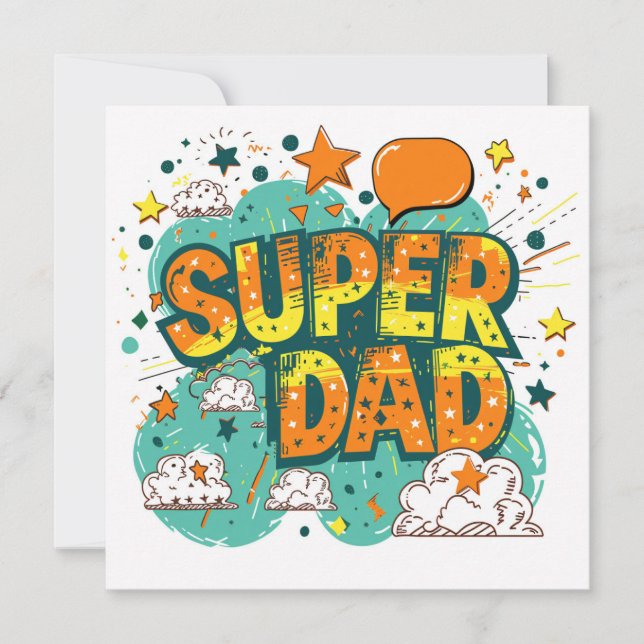 Super Dad Holiday Card (Front)