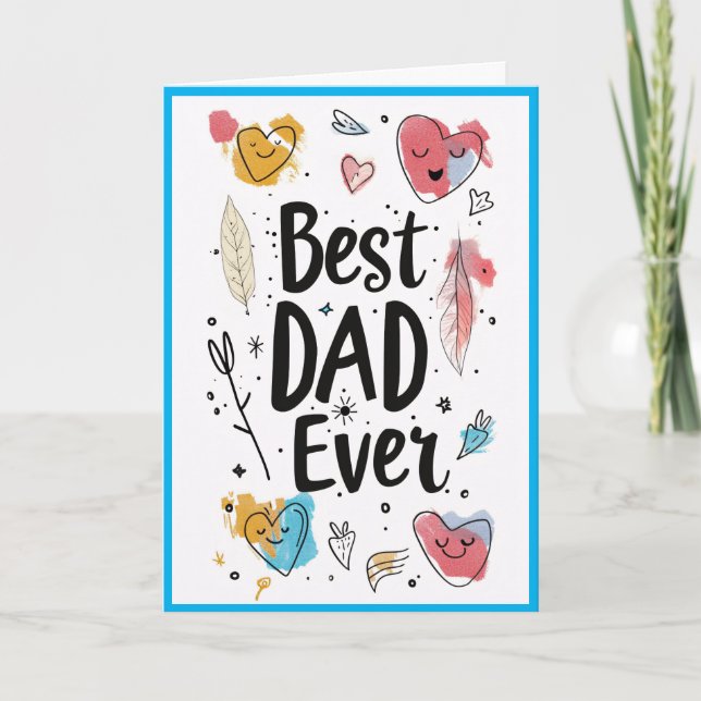 Super Dad  Holiday Card (Front)