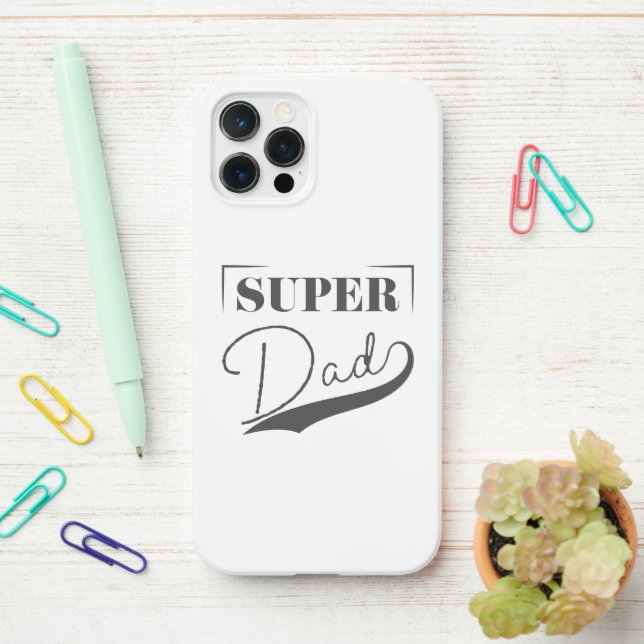 Super Dad iPhone Case (On Desk)