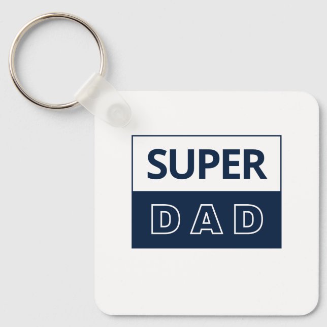 Super Dad Key Chain (Front)