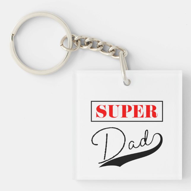 Super Dad  Key Ring (Front)