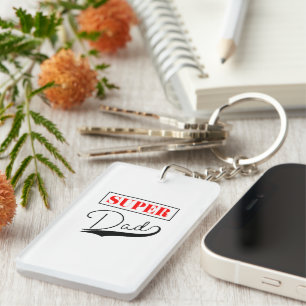 Super Dad Key Ring