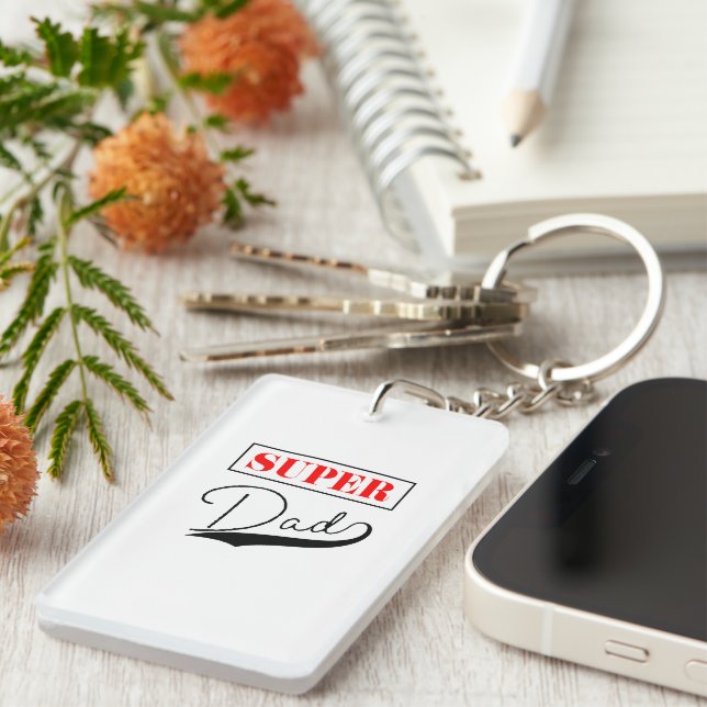 Super Dad  Key Ring (Front Right)
