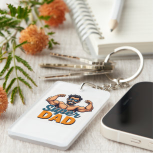 Super Dad Keychain – Funny Father’s Day Gift