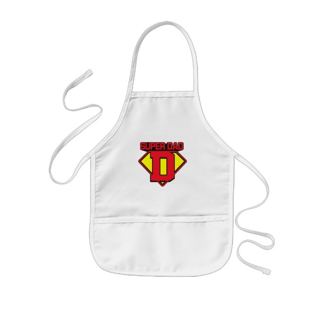 Super Dad 🦸‍♂️💪 Kids Apron (Front)