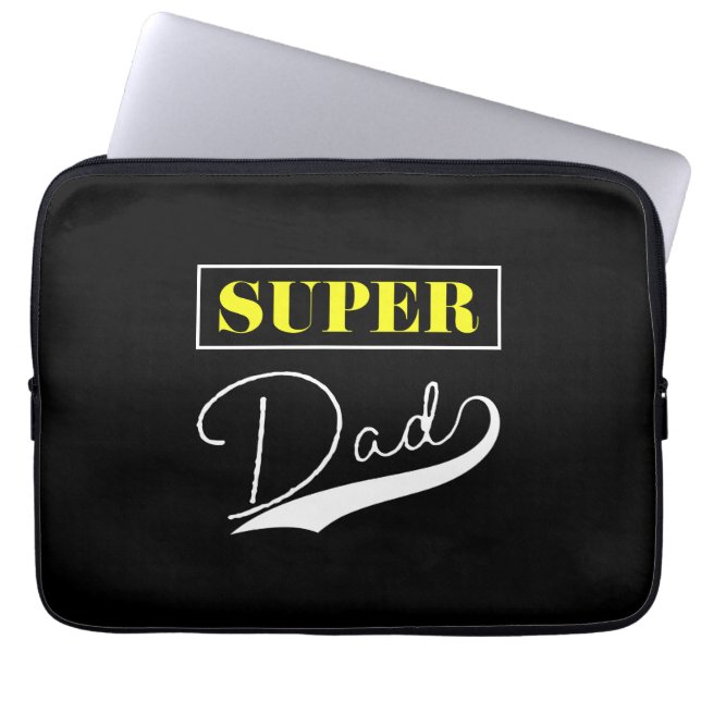 Super Dad  Laptop Sleeve (Front)
