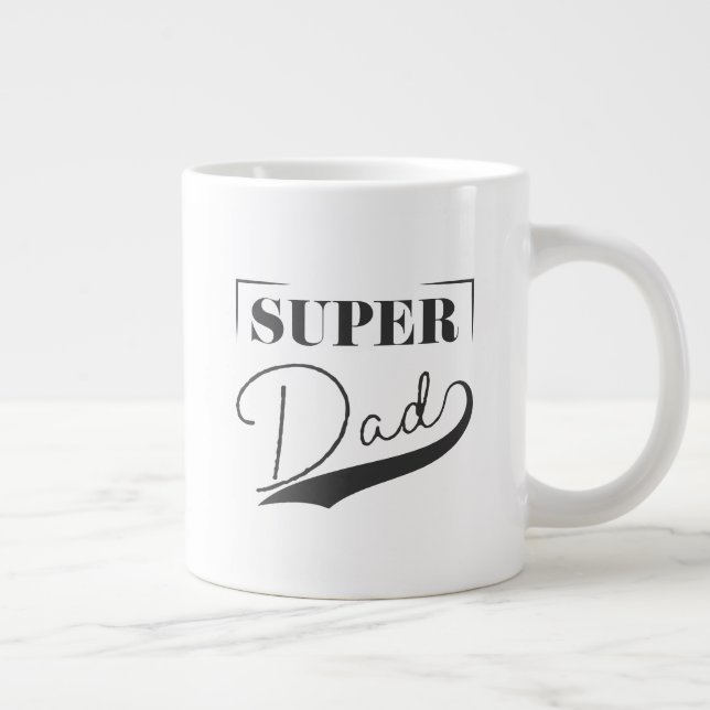 Super Dad Large Coffee Mug (Right)