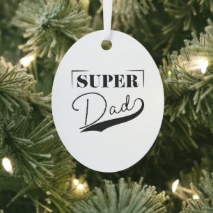 Super Dad Metal Tree Decoration